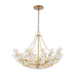 Load image into Gallery viewer, Farmhouze Light - OpenBox - Glam Farmhouse Crystal Flower Brass Basin Chandelier - Chandelier - 6 - Light -