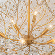 Load image into Gallery viewer, Farmhouze Light - OpenBox - Glam Farmhouse Crystal Flower Brass Basin Chandelier - Chandelier - 6 - Light -