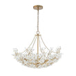 Load image into Gallery viewer, Farmhouze Light - OpenBox - Glam Farmhouse Crystal Flower Brass Basin Chandelier - Chandelier - 6 - Light -