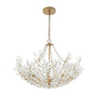 Load image into Gallery viewer, Farmhouze Light - OpenBox - Glam Farmhouse Crystal Flower Brass Basin Chandelier - Chandelier - 6 - Light -