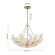 Load image into Gallery viewer, Farmhouze Light - OpenBox - Glam Farmhouse Crystal Flower Brass Basin Chandelier - Chandelier - 6 - Light -