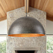 Load image into Gallery viewer, Farmhouze Light - OpenBox - Industrial 1 - Light Hammered Oversized Metal Dome Pendant - Chandelier - Dark Silver - 23in
