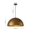 Load image into Gallery viewer, Farmhouze Light - OpenBox - Industrial 1 - Light Hammered Oversized Metal Dome Pendant - Chandelier - Dark Silver - 23in