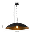 Load image into Gallery viewer, Farmhouze Light - OpenBox - Industrial Saucer Oversized Dome Pendant Light - Chandelier - Black -