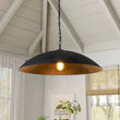 Load image into Gallery viewer, Farmhouze Light - OpenBox - Industrial Saucer Oversized Dome Pendant Light - Chandelier - Black -