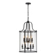Load image into Gallery viewer, Farmhouze Light - OpenBox - Manor Black Candle Style Cylinder Lantern Pendant Chandelier - Chandelier - Black -