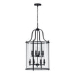 Load image into Gallery viewer, Farmhouze Light - OpenBox - Manor Black Candle Style Cylinder Lantern Pendant Chandelier - Chandelier - Black -