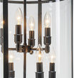 Load image into Gallery viewer, Farmhouze Light - OpenBox - Manor Black Candle Style Cylinder Lantern Pendant Chandelier - Chandelier - Black -