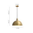Load image into Gallery viewer, Farmhouze Light - OpenBox - Mid - Century Single Light Brass Dome Pendant - Pendant -
