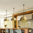 Load image into Gallery viewer, Farmhouze Light - OpenBox - Mid - Century Single Light Brass Dome Pendant - Pendant -