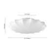 Load image into Gallery viewer, Farmhouze Light - OpenBox - Mid - century White Silk Flush Mount Light - Ceiling Light - M -