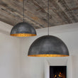 Load image into Gallery viewer, Farmhouze Light - OpenBox - Modern Farmhouse Oversized Dome Pendant - Chandelier - Black - 15 in. - M