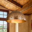 Load image into Gallery viewer, Farmhouze Light - OpenBox - Modern Farmhouse Oversized Dome Pendant - Chandelier - Rusty Gold - 23 in. - L