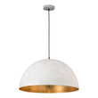 Load image into Gallery viewer, Farmhouze Light - OpenBox - Modern Farmhouse Oversized Dome Pendant - Chandelier - White - 15 in. - M