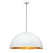 Load image into Gallery viewer, Farmhouze Light - OpenBox - Modern Farmhouse Oversized Dome Pendant - Chandelier - White - 15 in. - M