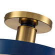 Load image into Gallery viewer, Farmhouze Light - OpenBox - Scandinavian Blue Round LED Semi Flush Mount Light - Ceiling Light - Blue -