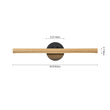 Load image into Gallery viewer, Farmhouze Light - Rustic Dimmable LED Adjustable Linear Pine Vanity Wall Lamp - Wall Sconce - 2 Units -