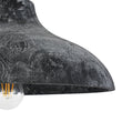 Load image into Gallery viewer, Farmhouze Light - Rustic Distressed Black Wooden Dome Pendant light - Pendant - 15 inches -