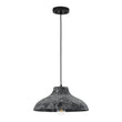 Load image into Gallery viewer, Farmhouze Light - Rustic Distressed Black Wooden Dome Pendant light - Pendant - 15 inches -