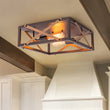 Load image into Gallery viewer, Farmhouze Light - Rustic Square Cage Flush Mount Ceiling Light Vintage - Ceiling Light - 2 - Light -