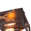 Load image into Gallery viewer, Farmhouze Light - Rustic Square Cage Flush Mount Ceiling Light Vintage - Ceiling Light - 2 - Light -