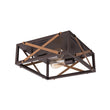 Load image into Gallery viewer, Farmhouze Light - Rustic Square Cage Flush Mount Ceiling Light Vintage - Ceiling Light - 2 - Light -