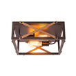 Load image into Gallery viewer, Farmhouze Light - Rustic Square Cage Flush Mount Ceiling Light Vintage - Ceiling Light - 2 - Light -