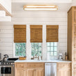 Load image into Gallery viewer, Farmhouze Light - Rustic Wooden Dimmable LED Long Oval Ceiling Light - Ceiling Light - 3000K Warm White -