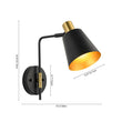 Load image into Gallery viewer, Farmhouze Light - Scandinavian 90 - Degree Rotation Head Conical Wall Light - Wall Sconce - 1 Pack -