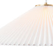 Load image into Gallery viewer, Farmhouze Light - Sculptural 1 - Light Pleated Cone White Linen Pendant Light - Chandelier - 18.1 in -