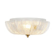 Load image into Gallery viewer, Farmhouze Light - Shabby Chic Flower Crackle Frosted Glass Ceiling Light - Ceiling Light - Clear Glass -