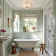 Load image into Gallery viewer, Farmhouze Light - Shabby Chic Flower Crackle Frosted Glass Ceiling Light - Ceiling Light - White -