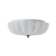Load image into Gallery viewer, Farmhouze Light - Shabby Chic Flower Crackle Frosted Glass Ceiling Light - Ceiling Light - White -