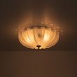 Load image into Gallery viewer, Farmhouze Light - Shabby Chic Flower Crackle Frosted Glass Ceiling Light - Ceiling Light - White -