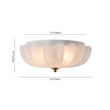 Load image into Gallery viewer, Farmhouze Light - Shabby Chic Flower Crackle Frosted Glass Ceiling Light - Ceiling Light - White -