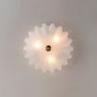 Load image into Gallery viewer, Farmhouze Light - Shabby Chic Flower Crackle Frosted Glass Ceiling Light - Ceiling Light - White -