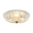Load image into Gallery viewer, Farmhouze Light - Shabby Chic Flower Crackle Frosted Glass Ceiling Light - Ceiling Light - White Glass (Back Order) -