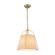 Load image into Gallery viewer, Farmhouze Light - Spanish Farmhouse 1 - Light Drum Beige Linen Lantern Pendant - Chandelier - 14.6 in -