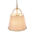 Load image into Gallery viewer, Farmhouze Light - Spanish Farmhouse 1 - Light Drum Beige Linen Lantern Pendant - Chandelier - 14.6 in -