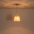 Load image into Gallery viewer, Farmhouze Light - Spanish Farmhouse 1 - Light Drum Beige Linen Lantern Pendant - Chandelier - 14.6 in -