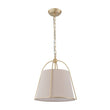 Load image into Gallery viewer, Farmhouze Light - Spanish Farmhouse 1 - Light Drum Beige Linen Lantern Pendant - Chandelier - 14.6 in -