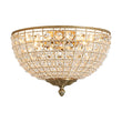 Load image into Gallery viewer, Farmhouze Light - Spanish Luxury Brass Crystal Dome Flush Mount Ceiling Light - Ceiling Light - 15 in -
