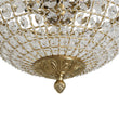 Load image into Gallery viewer, Farmhouze Light - Spanish Luxury Brass Crystal Dome Flush Mount Ceiling Light - Ceiling Light - 15 in -