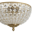 Load image into Gallery viewer, Farmhouze Light - Spanish Luxury Brass Crystal Dome Flush Mount Ceiling Light - Ceiling Light - 15 in -