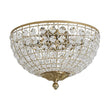 Load image into Gallery viewer, Farmhouze Light - Spanish Luxury Brass Crystal Dome Flush Mount Ceiling Light - Ceiling Light - 15 in -