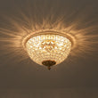 Load image into Gallery viewer, Farmhouze Light - Spanish Luxury Brass Crystal Dome Flush Mount Ceiling Light - Ceiling Light - 15 in -