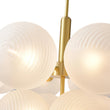 Load image into Gallery viewer, Farmhouze Light-Tiered Cluster Frosted Ribbed Glass Globe Chandelier-Chandelier-Black-
