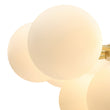 Load image into Gallery viewer, Farmhouze Light-Tiered Opal Glass Globe Cluster Grape Chandelier-Chandelier-Brass/5-Light-