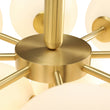 Load image into Gallery viewer, Farmhouze Light-Tiered Opal Glass Globe Cluster Grape Chandelier-Chandelier-Brass/5-Light-