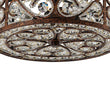 Load image into Gallery viewer, Farmhouze Light - Vintage Bronze Luxe Crystal Drum Lantern Ceiling Light - Ceiling Light - Copper -